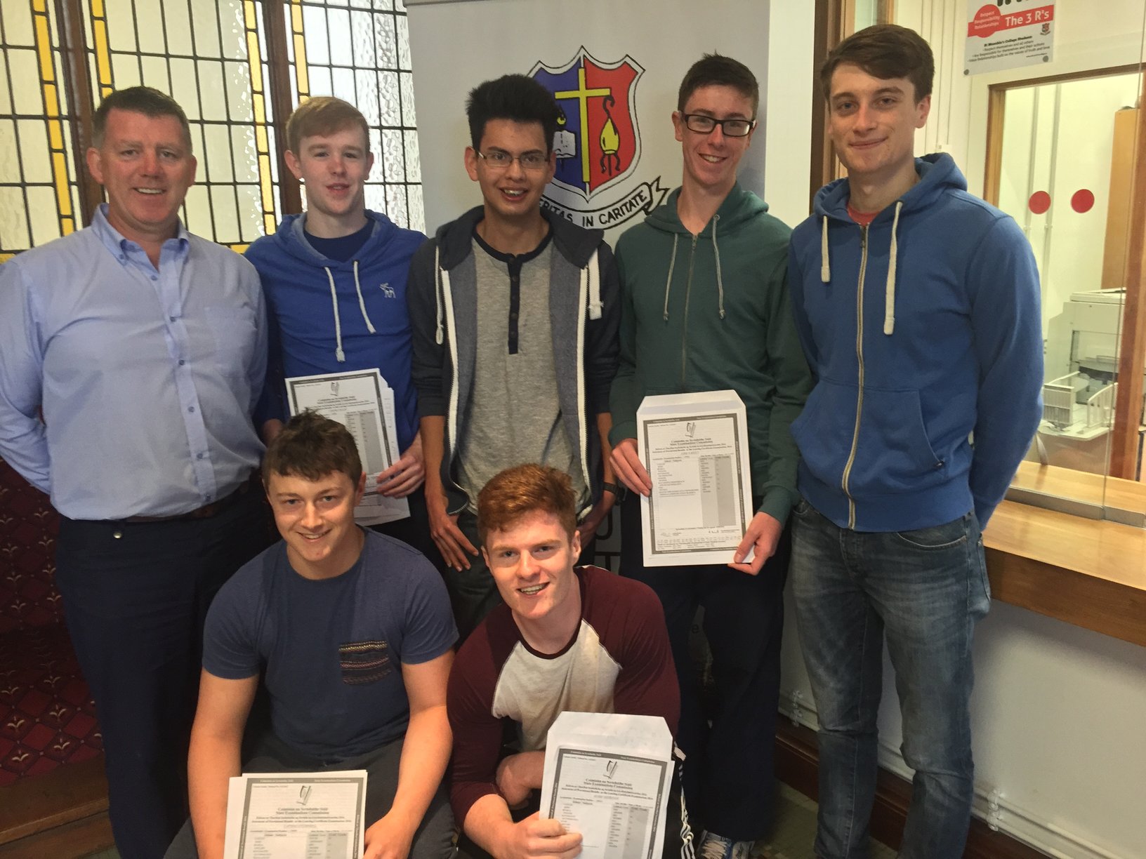 mark rowley limerick st munchins college leaving cert students jump for joy mark rowley limerick st munchins college leaving cert students jump for joy