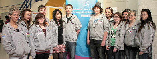 At the Comhairle na Nog Annual General Meeting - Malwina, Rosie, Melissa, Jacob, I Love Limerick Youth Correspondant Kaila Dunne, Eamonn, Stu, Claire, Laura, Amy, Marion and Hannah. Photo by Eva Birdthistle Comhairle na nÓg