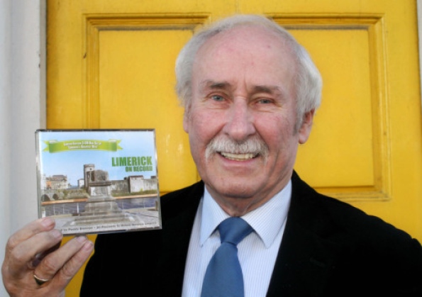 Paddy Brennan with the Limerick On Record CD, which he has compiled to raise funds for Milford Hospice