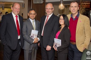 Ger Loughnane, Professor Rajnish K. Gupta, author Kevin Haugh, Lisa Tracey and Richard Lynch. Picture; Damien Wilson/WiDu Media