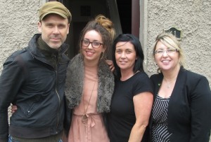 Richard Lynch and manager Tait House Tracey Lynch (right) pictured with Danielle and Catherine Kelly from Ballinacura Weston who had their home upgraded by the energy efficiency scheme. Picture: Damien Wilson