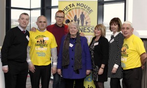 At the launch of Pieta House Darkness Into LIght 2014 - Richard Lynch with Barry Scanlon, Mayor Kathleen Leddin, Nora Conway, Manager Pieta House Limerick, Joan Freeman, CEO Pieta House and Johhny Togher. Picture Carlos Dasco