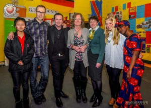 At the Salesian Mulicultural Day 2014, Richard Lynch with Miko Chen representing China, Magician Leon Anderson, organiser Siobhan Conway, Pricipal Sr. Bridit, Victoria Hanke representing Germany and Beauty Malo representing South Africa. Picture: David Woodland