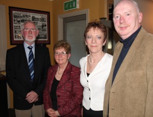 Sean Treacy, Chair, Deirdre Frawley, AEO 1985 - 1998; Mary Hamilton, AEO 1998 - 2014 & John Ryan, Vice Chair.