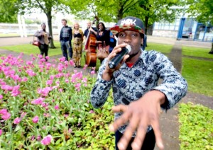 Rap Artist, God Knows headlining act at the Africa Day Festival at the launch of Africa Day 2014 running from the May 17-24. Picture: Keith Wiseman.