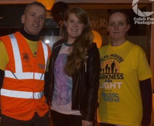 Pictured: Kieran O'Brien (Pieta House), Laura Goggins (I Love Limerick Correspondent) and Niamh O'Shea (Walker) at Pieta House Darkness Into Light Fundraising event. Photo by Caleb Purcell.
