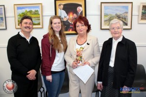 Picture: Paul Quane (Artist & Tutor), Laura Goggins ( I Love Limerick correspondent), Barbara Dillion (Co-Ordinator) and Sr. Geraldine Brown (Guest Speaker & Facilitator).