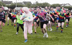At the launch of the Pig n Porter 3 day international festival of Tag Rugby which will attract 2,500 players at Old Crescent Rugby club, Limerick.- Picture: Kieran Clancy.