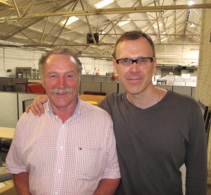 Pictured: Richard Lynch at the Limerick City Build with businessman Ray O'Halloran.