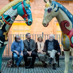 Cuisle Poetry Festival Launch, Hunt Museum. Committee members, Mark Whelan, Paul Sweeney, Bertha McCullough and Ciaran O'Driscoll. Picture: Alan Place/FusionShooters.