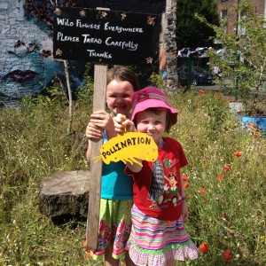 Roisin and Ellis are among the many people - adults and children alike - who enjoy the garden in the heart of Limerick City