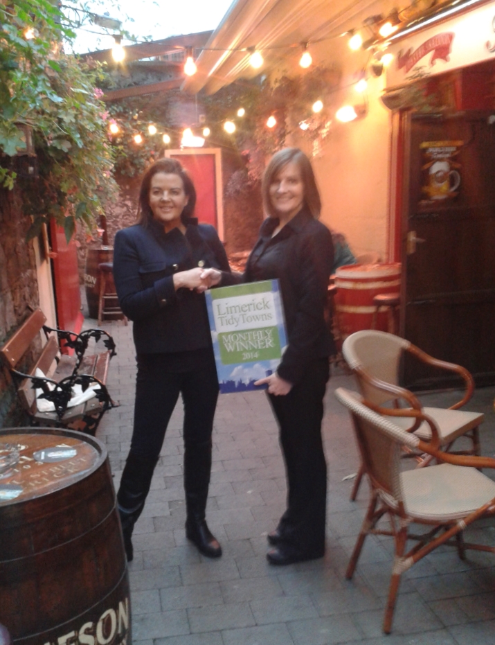 October Limerick Tidy Towns Award goes to Tom Collins Pub