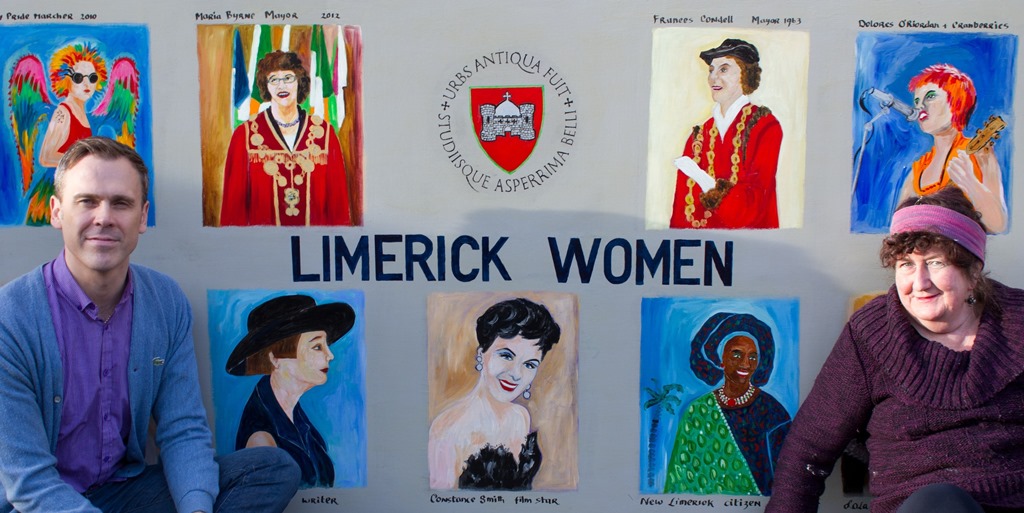 Kate Hennessy works on display in augustinian church