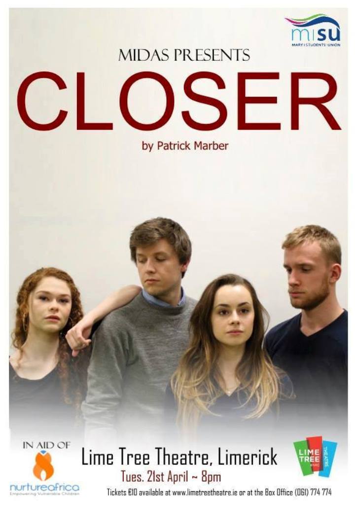 MIDAS Presents Closer at the Lime Tree Theatre