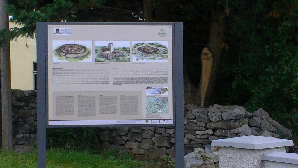 Interpretive signage putting Limerick village Mungret on the tourist trail