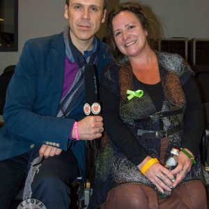 Richard Lynch with Amanda Clifford who helped organise the Limerick Mental Health Association Green Ribbon Event. Picture: billy Butler.