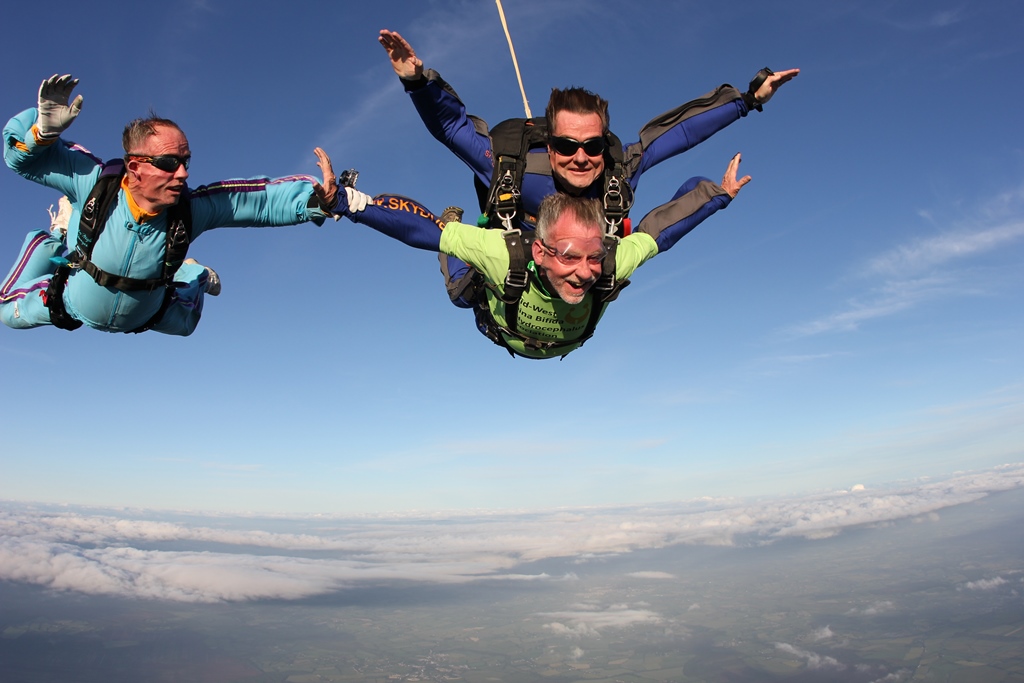 Former Mayor Cllr Michael Sheahan 13000ft charity skydive