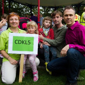 Richard pictured at last years CDKL5 Awareness Day 2014 with Jonna, Emma, Maia and Brendan Malone. Picture: Oisin Mc Hugh