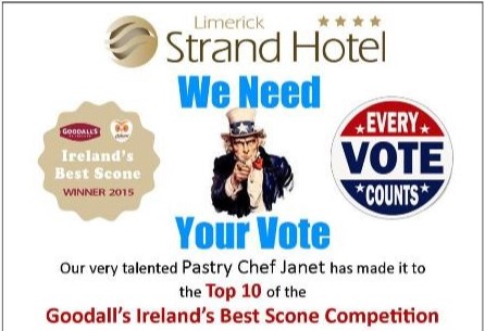 Limerick Strand Hotel is Shortlisted for Ireland’s Best Scone