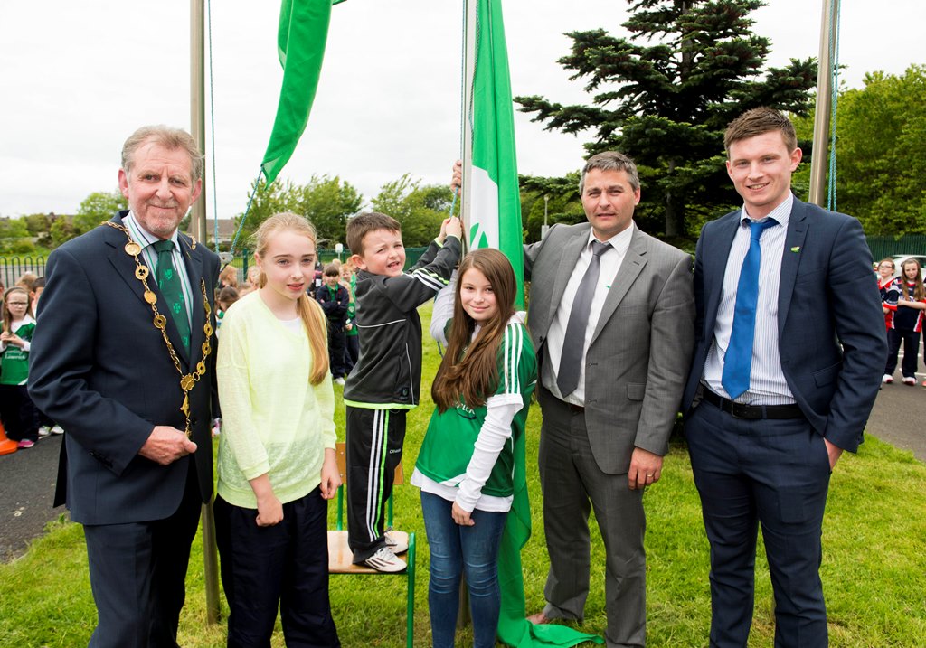 St Brigids National School raise 5th Green Flag