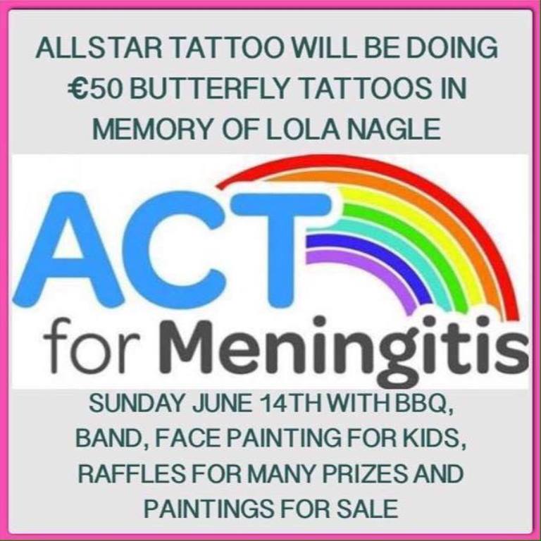 AllStar Ink Tattoo fundraiser for ACT for Meningitis