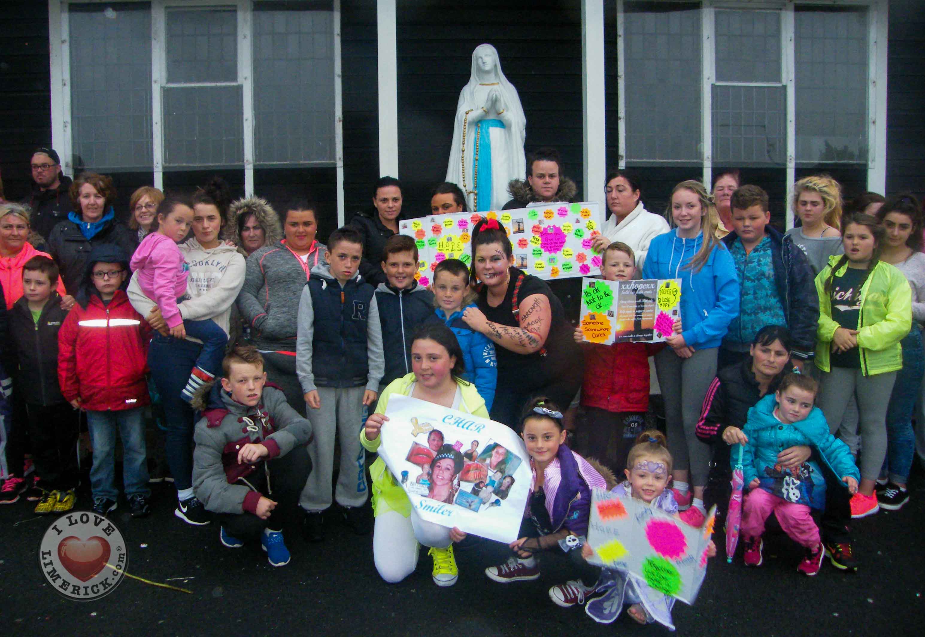 Walk in aid of suicide and depression awareness at Our Lady of Lourdes Church