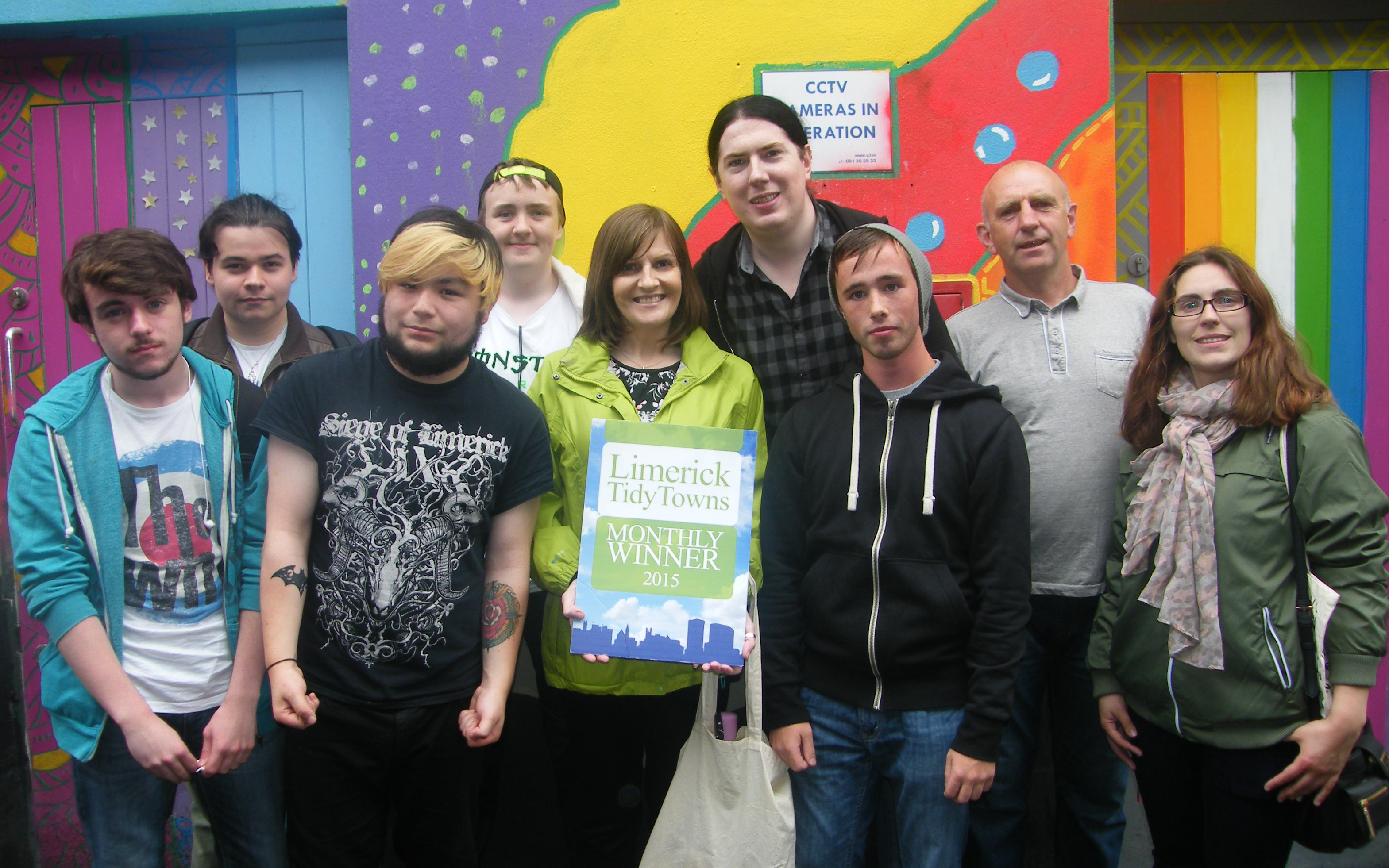 Limerick Youth Service wins award from Limerick Tidy Towns for July