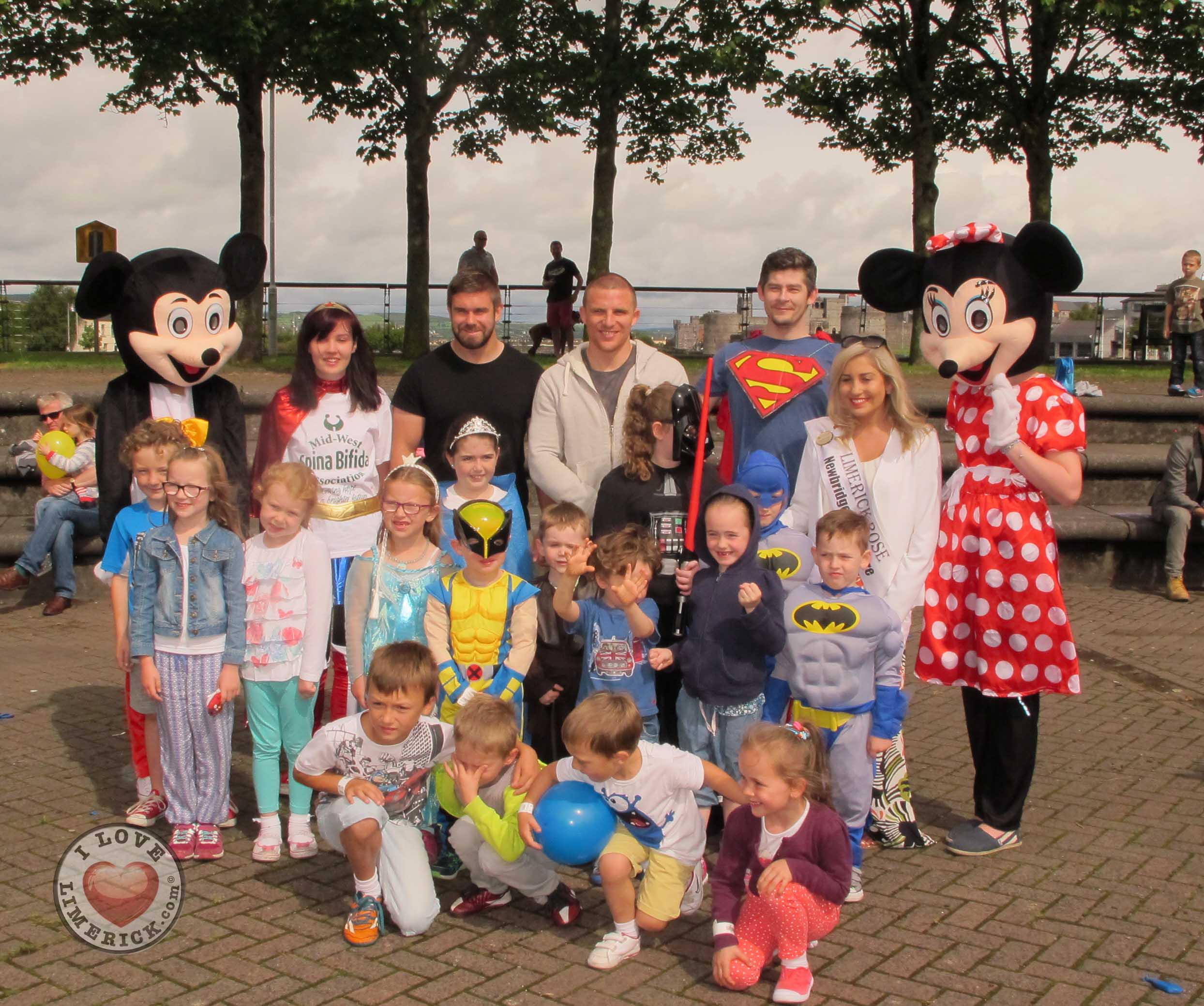 Limerick Superhero Parade 2015 in aid of Mid-West Spina Bifida Association