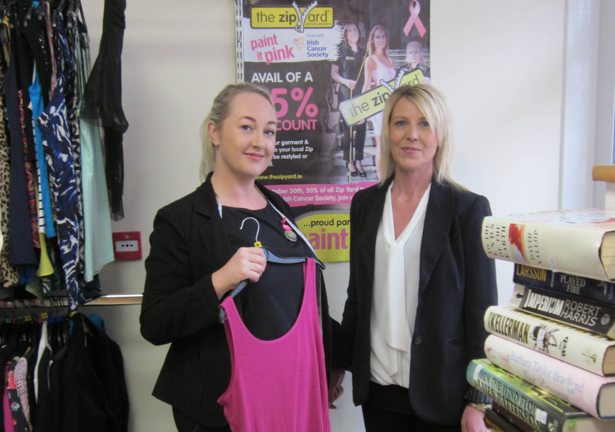 The Zip Yard supports the Irish Cancer Society Paint it Pink campaign
