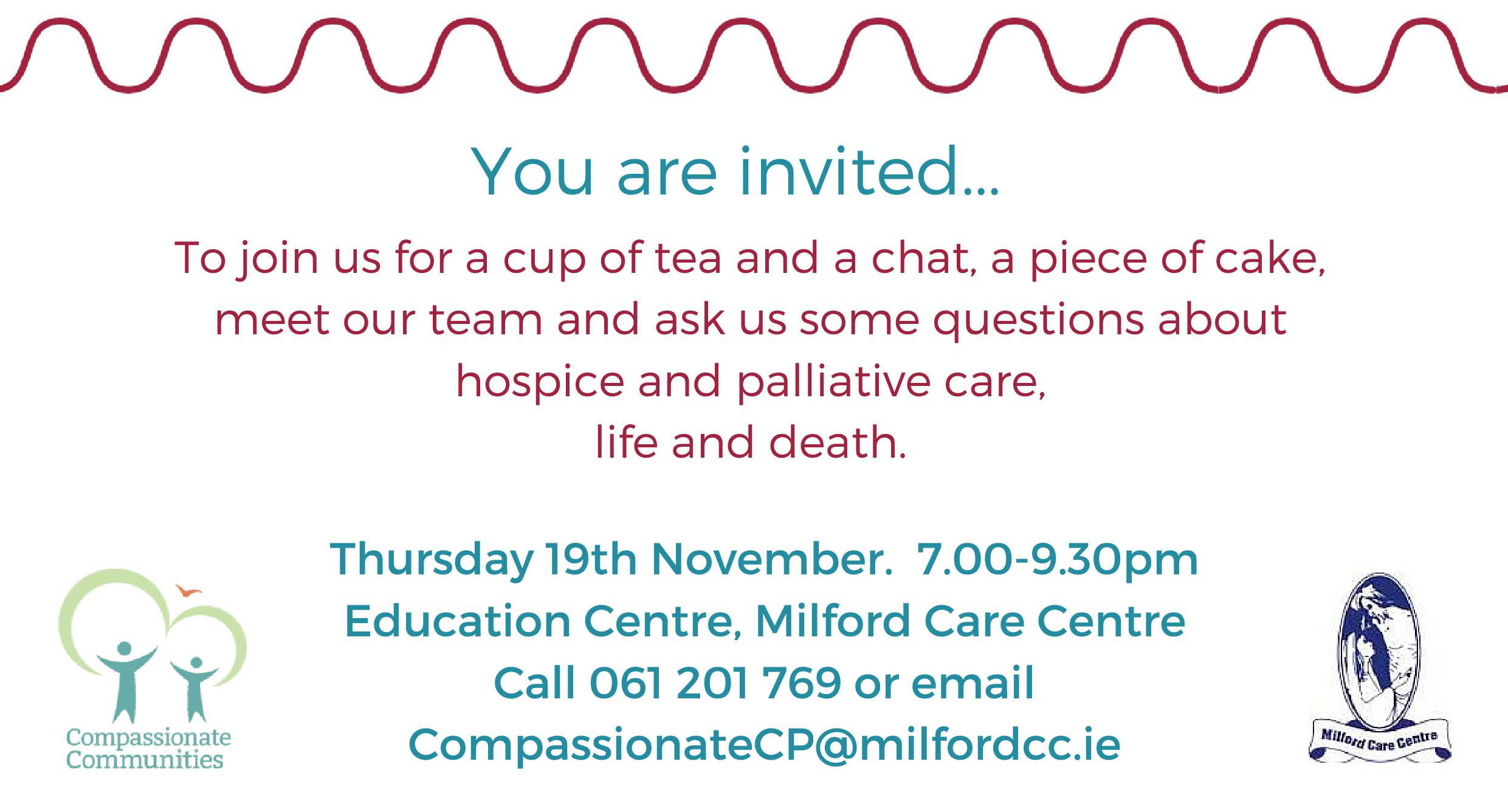 Milford Care Centre open evening to be held in November