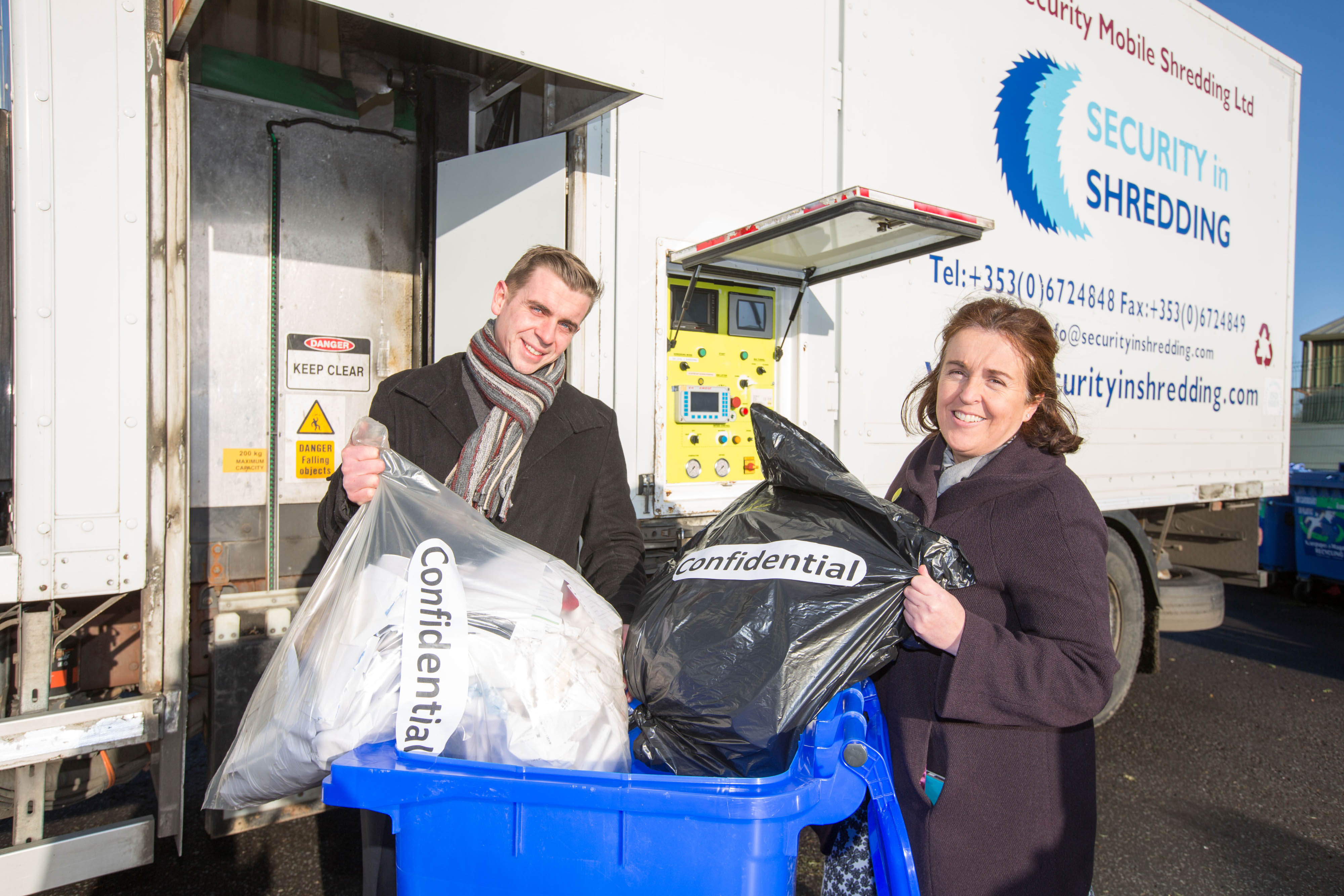 Confidential Paper shredding event