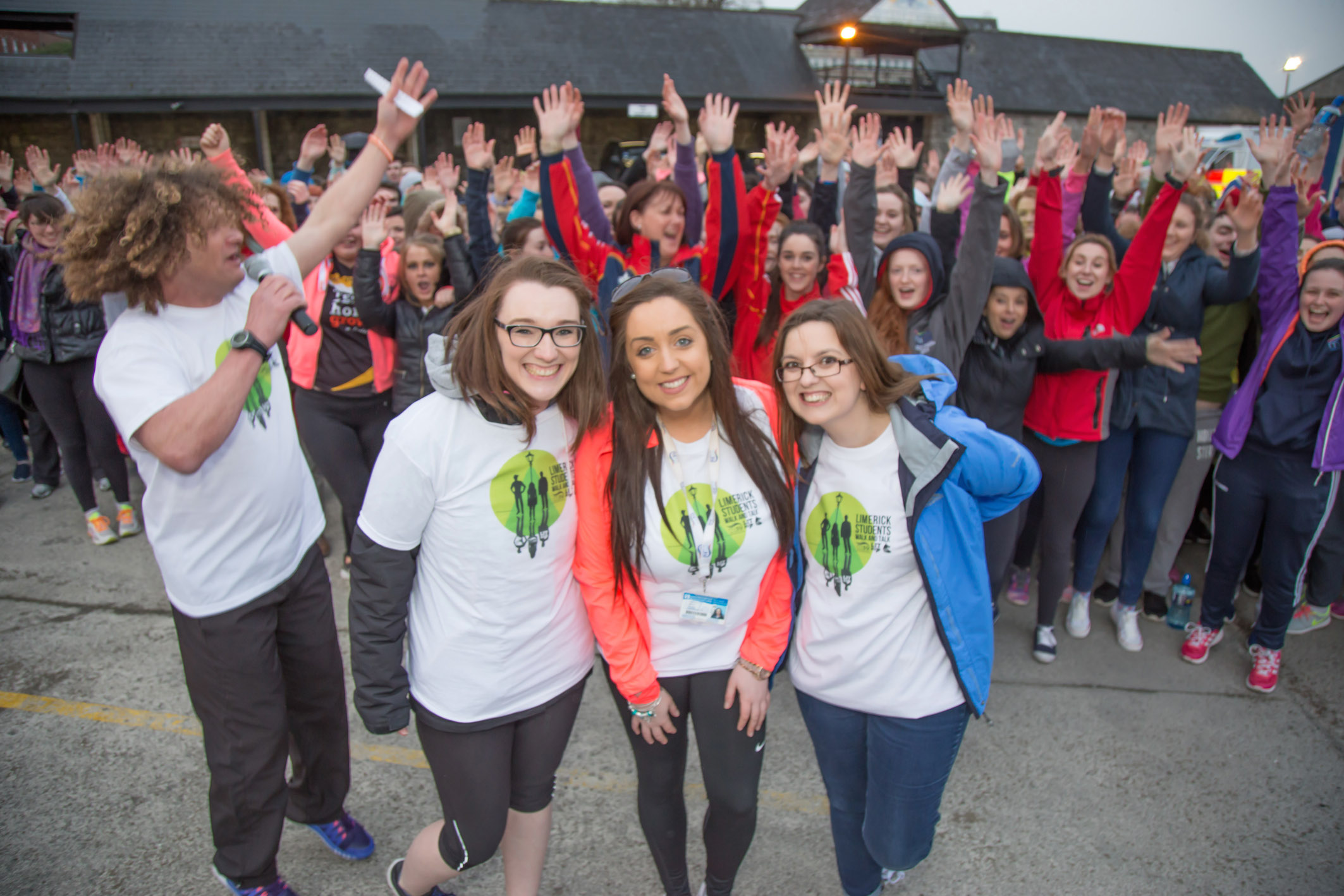 At Walk and Talk for Pieta House - Ciara Corcoran (Welfare Ul), Alison Dervan (Mary I Vice president), Mairead Keheo (LIT Vice President)