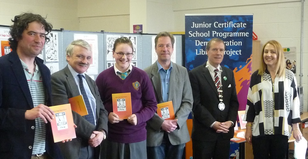 Launch of Mini Saga Superstars book by Limerick JCSP students