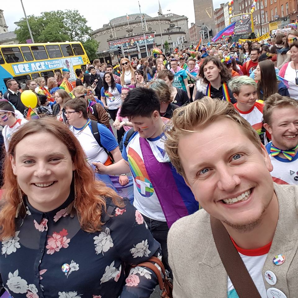 Broden Giambrone First Limerick Pride Trans Grand Marshal pictured at Dublin Pride 2016.