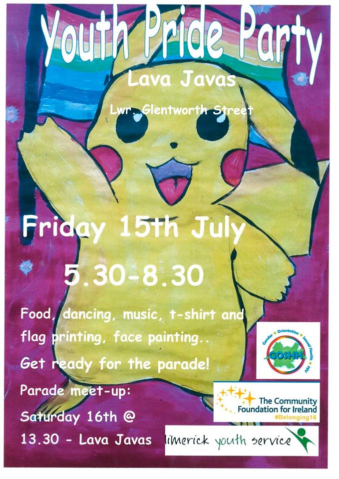 Limerick pride 2016 youth event