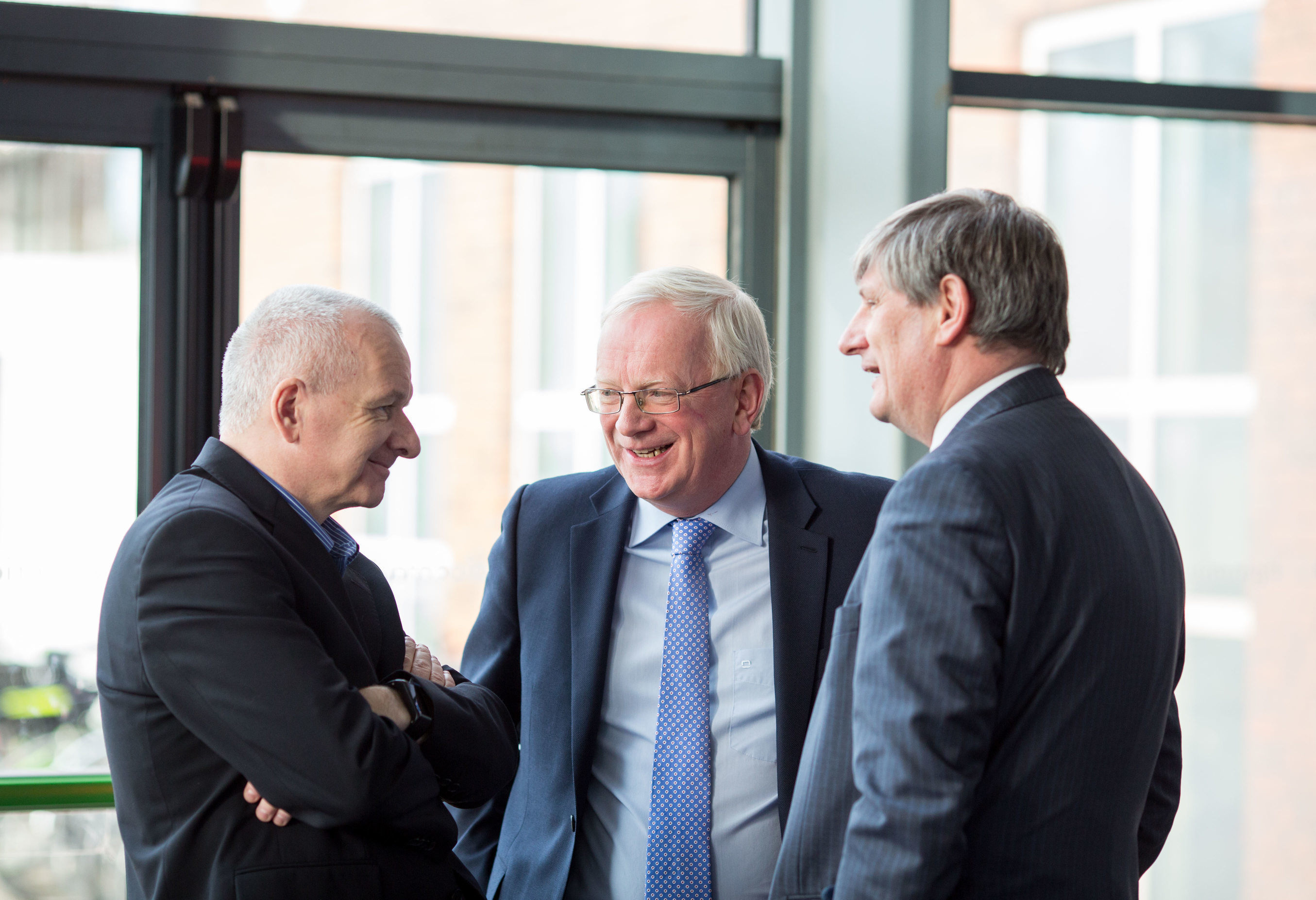21/08/2015 Launch of LIT Department of Electrical and Electronic Engineering, Apprenticeship in Industrial Electrical Engineering. Attending the launch were, Barry O'Sullivan, GM J&J Vision Care, Ireland, Prof. Vincent Cunnane, President LIT and Pat O'Doherty, CEO ESB and Chairman Apprenticeship Council of Ireland. Picture: Alan Place