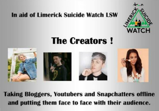 Creators Offline LIT in aid of Limerick Suicide Watch