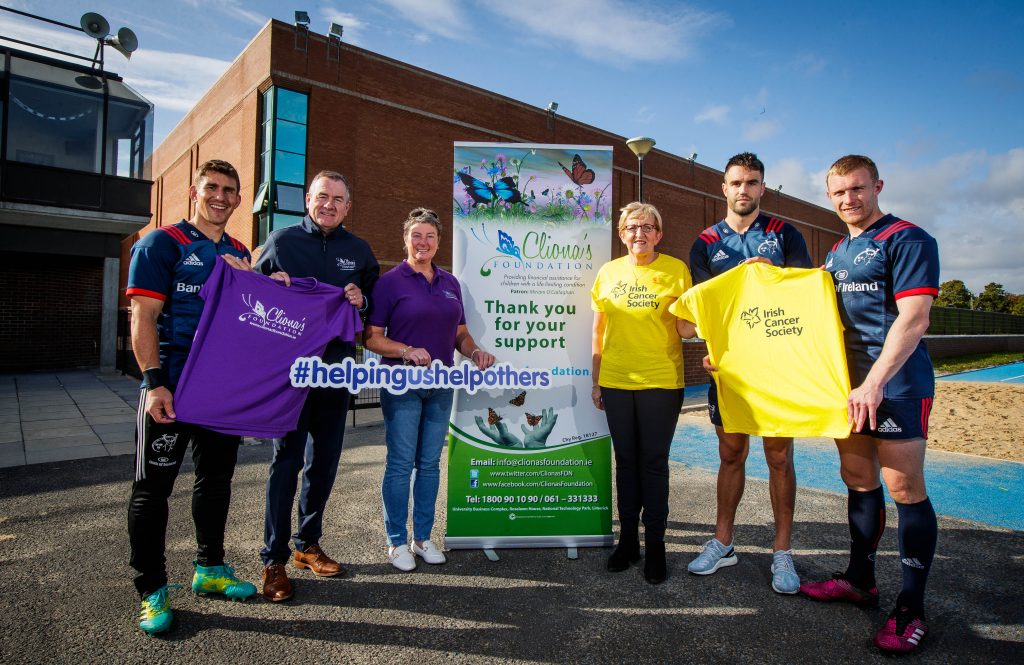 Munster Rugby nominated charities 2018/19