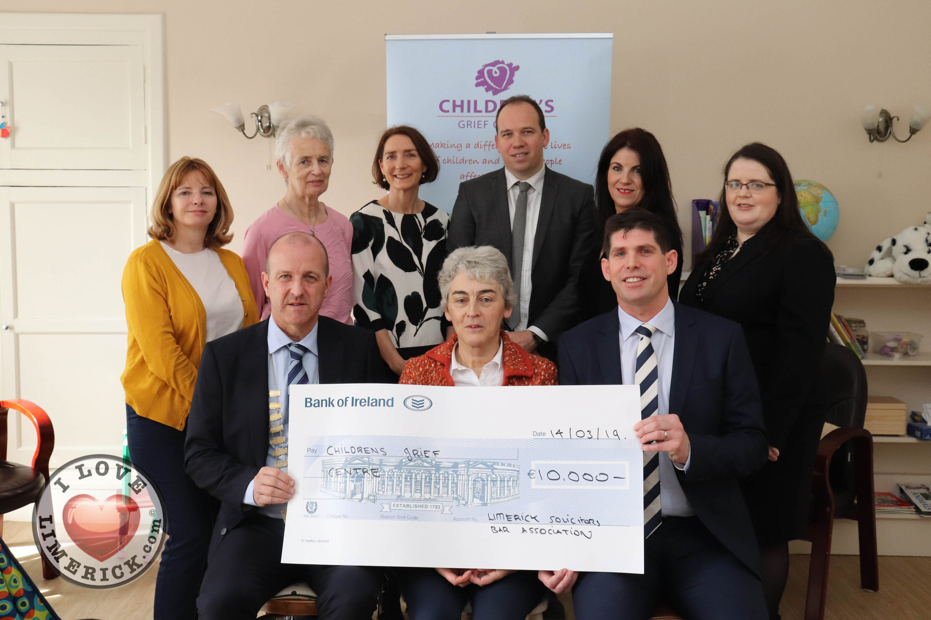 grief centre receive donation