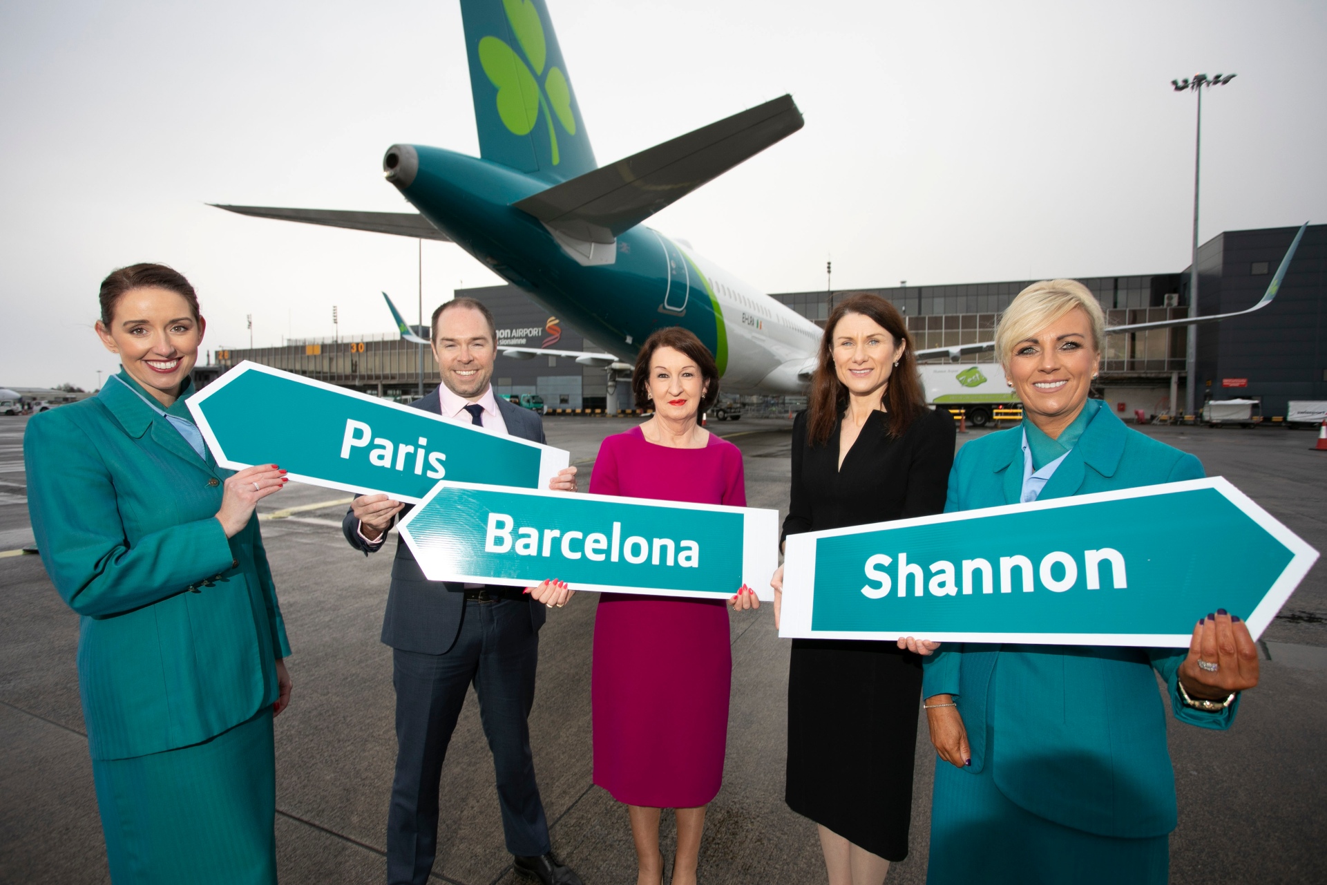 Shannon to Paris and Barcelona