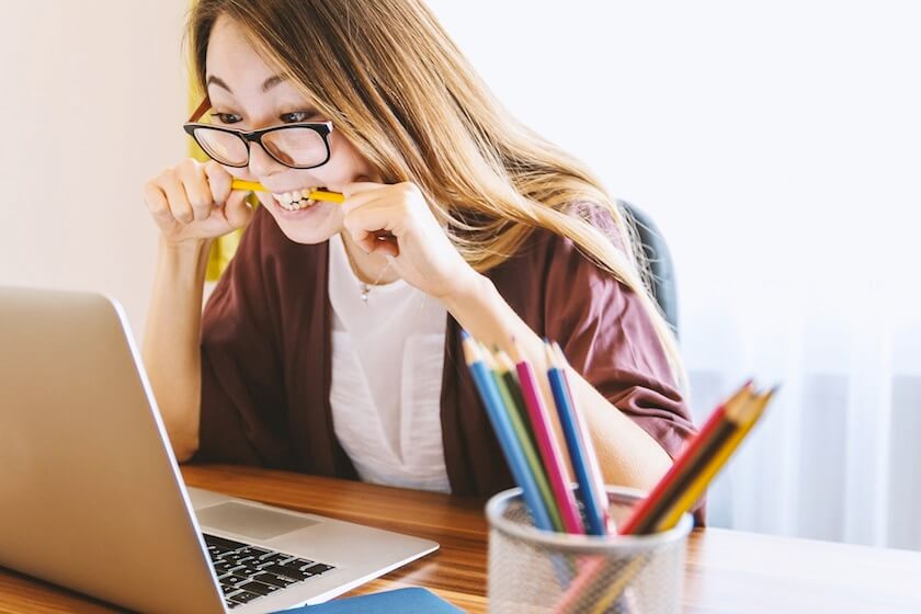 Students Studying at Home