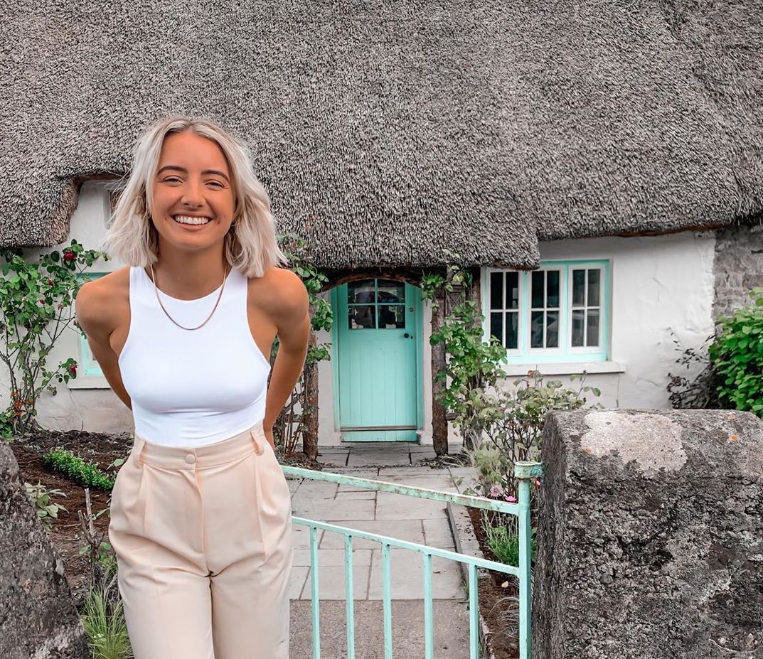 Limerick slow fashion designer Aoife McNamara. Limerick slow fashion designer Aoife McNamara pictured above outside her studio/shop located in Adare village.