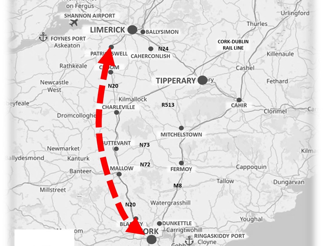 Cork to Limerick Transport Corridor