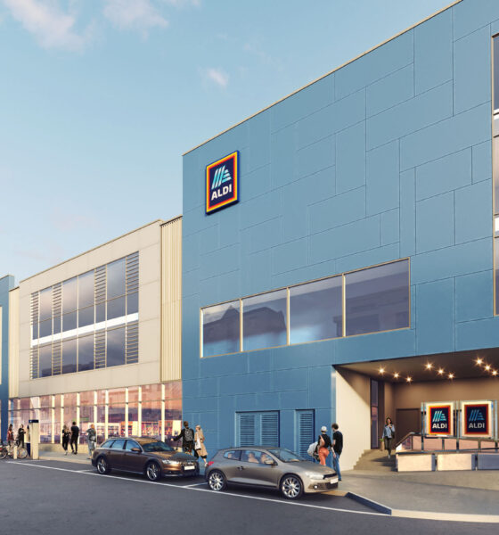 Aldi Limerick store - over 100 new jobs are promised. An artists rendition fo the proposed store abov