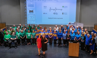 Sing Strong choral choir pictured above in 2019 at their concert performance at the University of Limerick