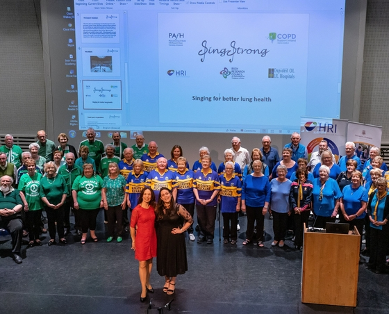 Sing Strong choral choir pictured above in 2019 at their concert performance at the University of Limerick