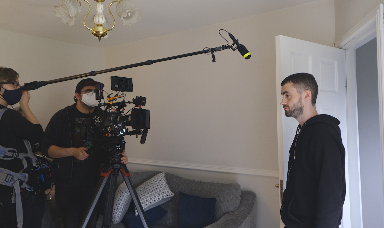 imbas forosnai Pictured above is spoken word artist Shane Davis on set for ‘Imbas ‘Forosnai.’ Picture: Diarmuid Greene