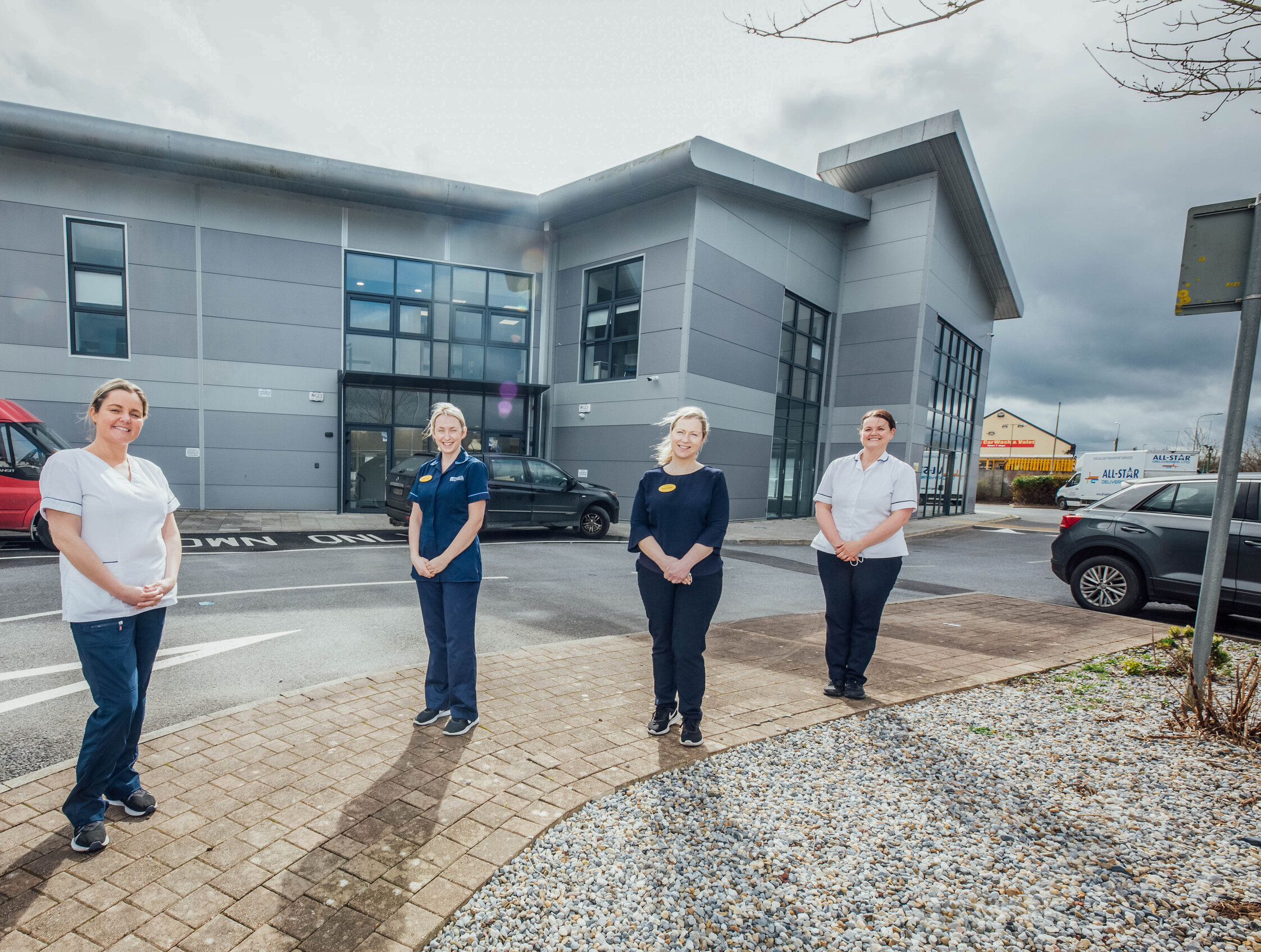 Pictured in the new Ennis Hospital Outpatients Department are: Kate Meade, Staff Nurse; Clinical Nurse Manager Claire Lenane (OPD manager); Fiona Johnson, Clinical Nurse Specialist; and Fiona Higgins, Staff Nurse. Picture: Brian Arthur