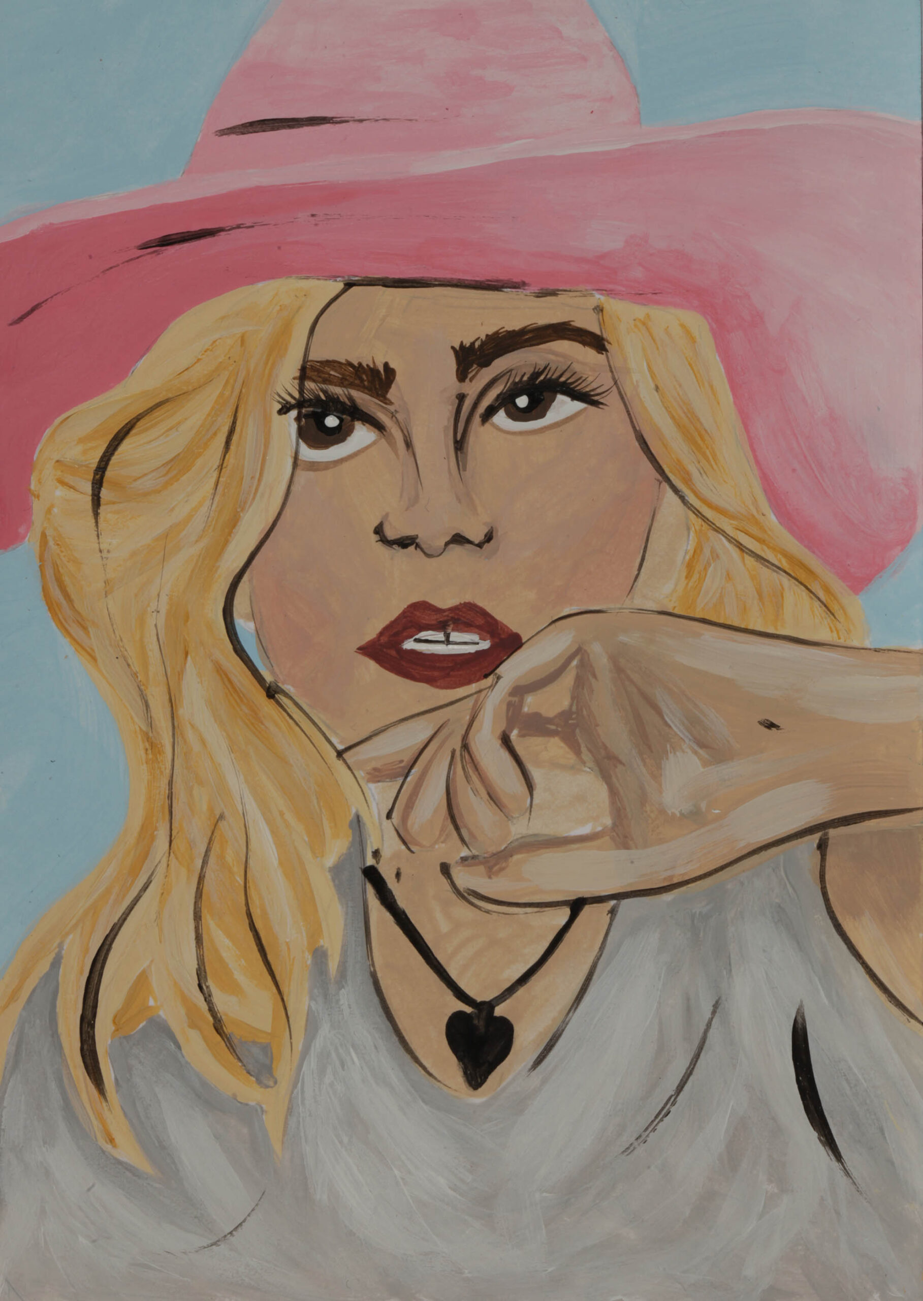 One of the postcard-sized artworks in this year’s Incognito online art sale in which the identity of the artists behind the 3,000 pieces of original art is kept top secret until the sale closes.