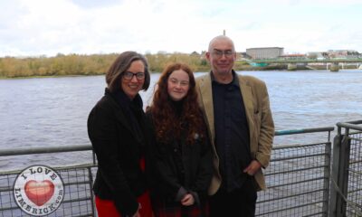 C40 Global Youth - Saoirse Exton has been selected as one of only 14 young climate activists worldwide to be part of the inaugural C40 Global Youth and Mayors' Forum. Saorise pictured above with her parents. Picture: ilovelimerick